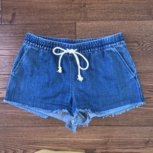 Aerie Drawstring Jean Shorts